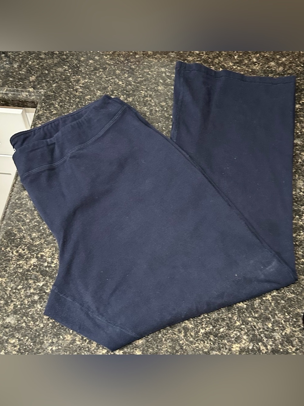 Athletic Works Women's Navy Wide Boot Cut Yoga Pants